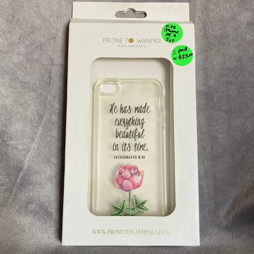 Clear Cell Phone Case from Prone To Wander